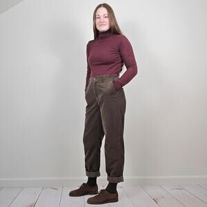 Ann Taylor Turtleneck Sweater Maroon Small